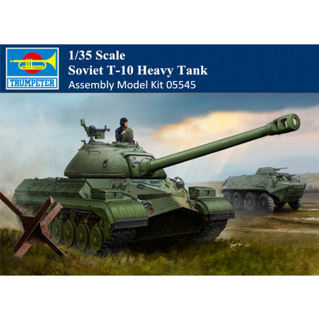 Trumpeter 05545 1/35 Scale Soviet T-10 Heavy Tank Military Plastic Assembly Model Building Kits
