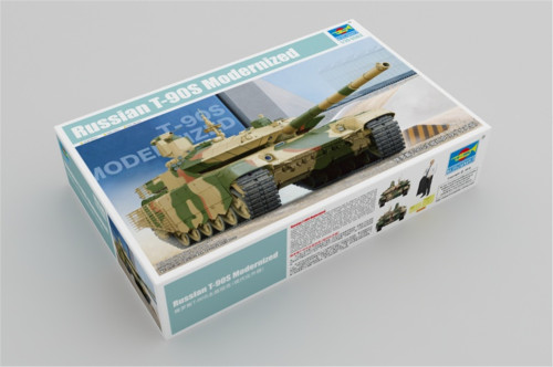 Trumpeter 05549 1/35 Scale Russian T-90S Modernized Military Tank Plastic Assembly Model Building Kits