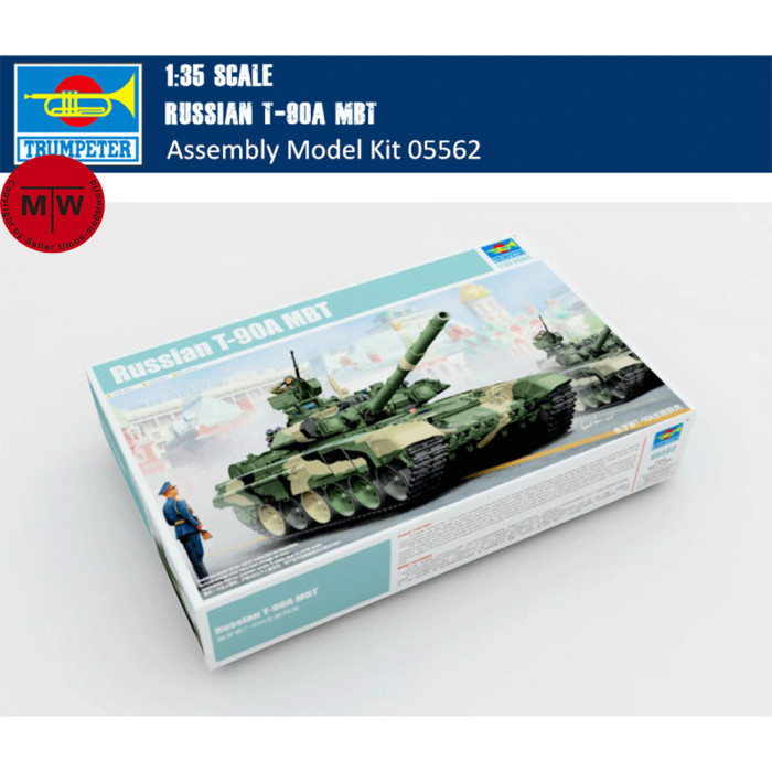 Trumpeter 05562 1/35 Scale Russian T-90A MBT Military Plastic Tank Assembly Model Kits