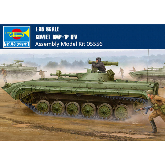 Trumpeter 05556 1/35 Scale Soviet BMP-1P IFV Military Plastic Assembly Model Building Kits