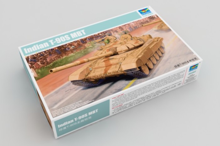 Trumpeter 05561 1/35 Scale Indian T-90S MBT Military Plastic Tank Assembly Model Kits