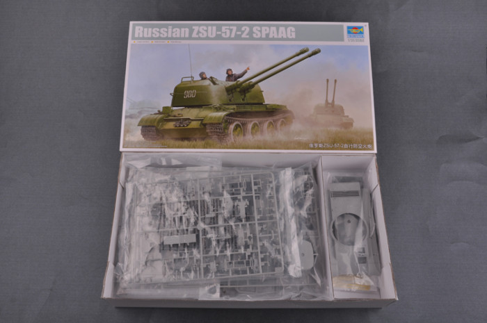 Trumpeter 05559 1/35 Scale Russian ZSU-57-2 SPAAG Military Plastic Assembly Model Kits