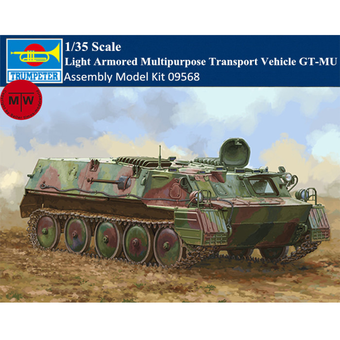 Trumpeter 09568 1/35 Scale Light Armored Multipurpose Transport Vehicle GT-MU Military Plastic Assembly Model Kits