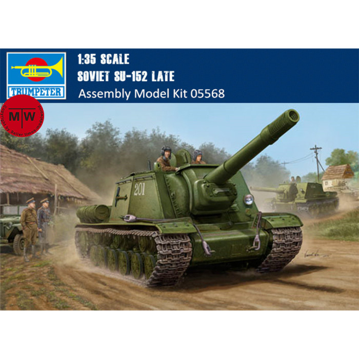 Trumpeter 05568 1/35 Scale Soviet SU-152 Late Military Plastic Assembly Model Kits