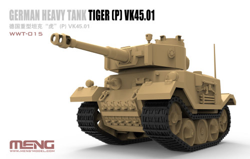 Meng WWT-015 German Heavy Tank Tiger(P) VK 45.01 Q Edition Plastic Assembly Model Kits