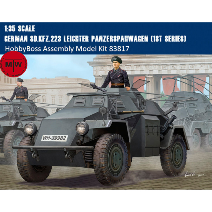 HobbyBoss 83817 1/35 Scale German Sd.Kfz.223 Leichter Panzerspahwagen (1st Series) Military Plastic Assembly Model Kits