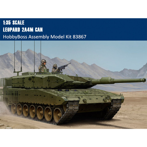 HobbyBoss 83867 1/35 Scale Leopard 2A4M CAN Main Battle Tank Military Plastic Assembly Model Kits