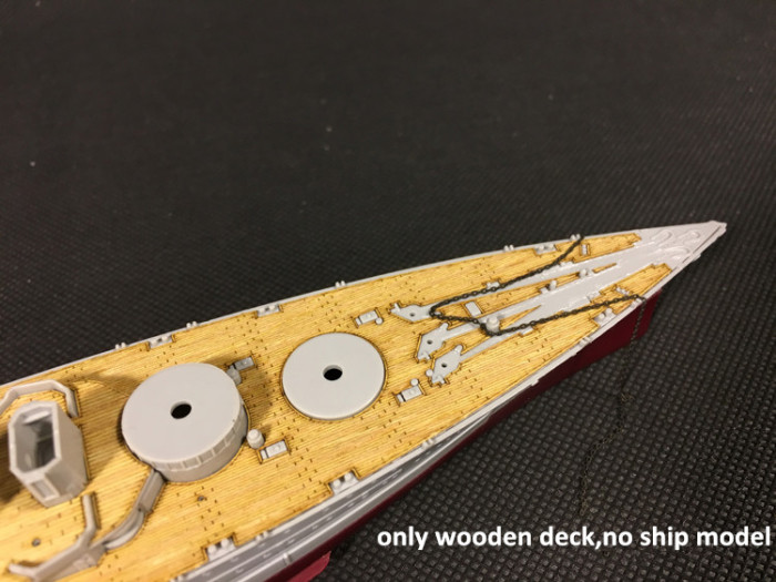 1/700 Scale Wooden Deck for Trumpeter 05783 USS California BB-44 1941 Ship Model Kit CY700013