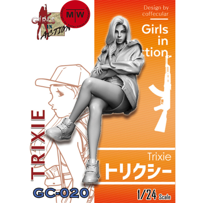 Pre-order ZLPLA Genuine 1/24 Scale Resin Figure Trixie Girls in Action Assembly Model Unpainted Kits GC-020