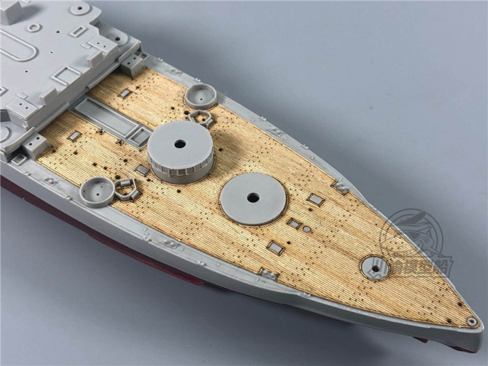 1/700 Scale Wooden Deck for Trumpeter 05782 USS Tennessee BB-43 1944 Model Kit CY700054