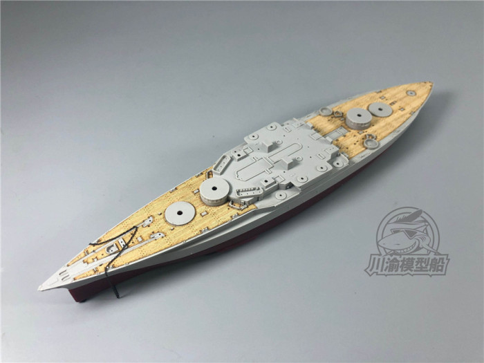 1/700 Scale Wooden Deck for Trumpeter 05782 USS Tennessee BB-43 1944 Model Kit CY700054