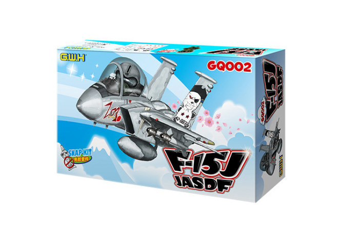 Great Wall Hobby GQ-002 F-15J JASDF Fighter Q Edition w/Pilot Assembly Model Snap Kits