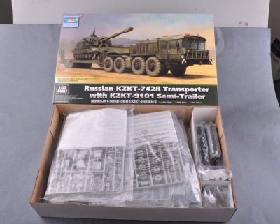 Us 135 99 Pre Order Trumpeter 1 35 Scale Russian Kzkt 7428 Transporter With Kzkt 9101 Semi Trailer Plastic Assembly Model Kits Www Timosmodelworld Com
