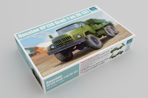 Trumpeter 01032 1/35 Scale Russian 9P138 Grad-1 on Zil-131 Military Plastic Assembly Model Kits