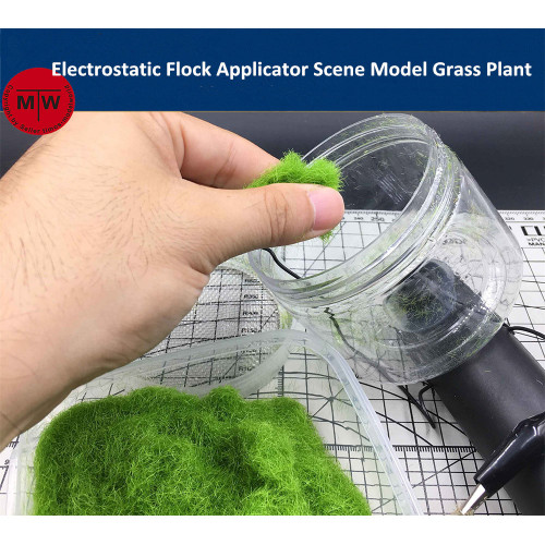 Mini Electrostatic Flock Applicator Scene Model Grass Plant DIY Tools Battery Powered CR008