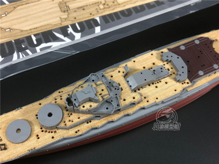 1/700 Scale Wooden Deck for Fujimi 460291 IJN Battleship Nagato Model Kits CY700055