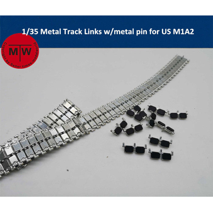 1/35 Scale Metal Track Links w/metal pin for US M1A2 Tank Model SX35013 need assemble