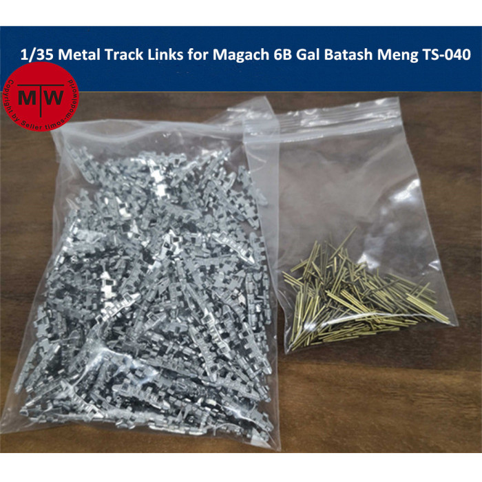 1/35 Scale Metal Track Links w/metal pin for Magach 6B Gal Batash Meng TS-040 Assembly Model Kits SX35017