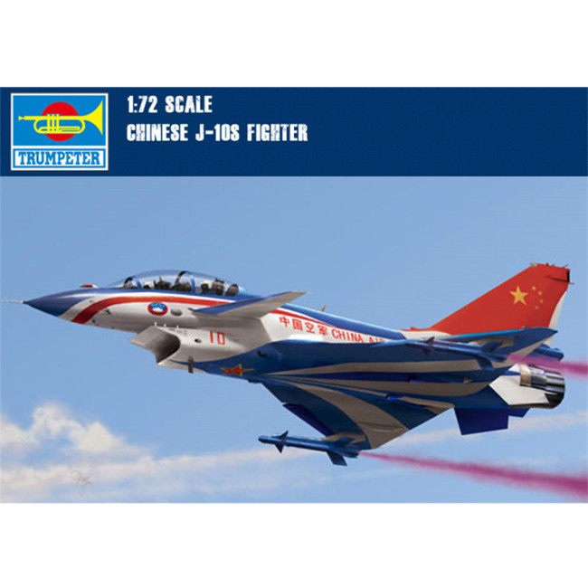 Trumpeter 01644 1/72 Scale J-10S Chinese Fighter Aircraft Military Plastic Assembly Model Kits