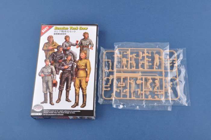 HobbyBoss 84411 1/35 Scale Russian Tank Crew Soldiers Figures Military Plastic Assembly Model Kits