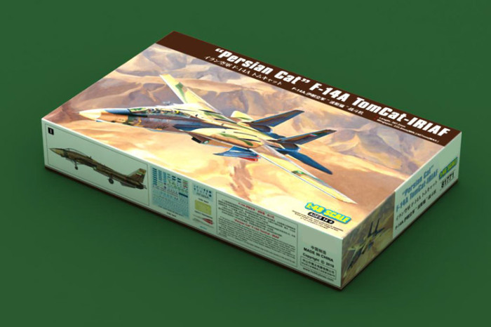 HobbyBoss 81771 1/48 Scale Persian Cat F-14A TomCat - IRIAF Fighter Military Plastic Aircraft Assembly Model Kits