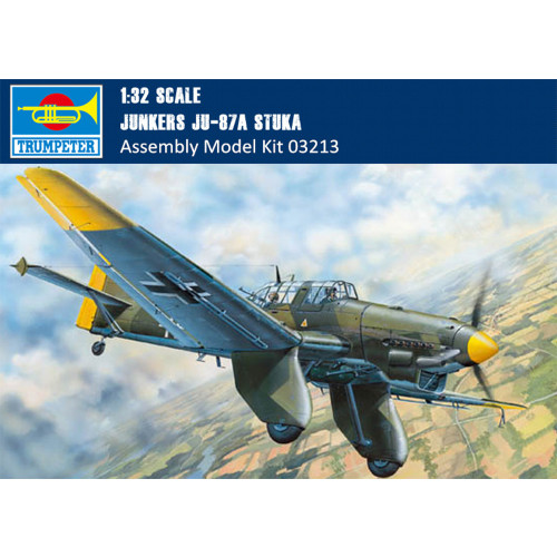 Trumpeter 03213 1/32 Scale Junkers Ju-87A Stuka Dive Bomber Military Plastic Aircraft Assembly Model Kits