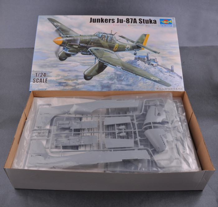 Trumpeter 02420 1/24 Scale Junkers Ju-87A Stuka Dive Bomber Military Plastic Aircraft Assembly Model Kit