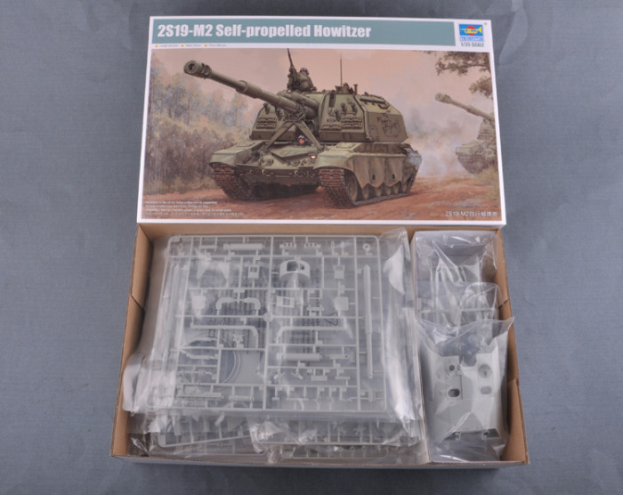 Trumpeter 09534 1/35 Scale 2S19-M2 Self-propelled Howitzer Military Plastic Assembly Model Kits