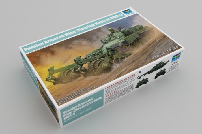 Trumpeter 09552 1/35 Scale Russian Armored Mine-Clearing Vehicle BMR-3 Military Plastic Assembly Model Kits