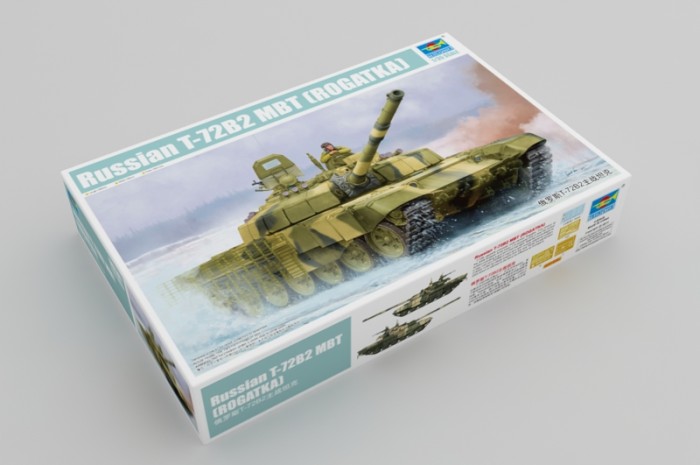 Trumpeter 09507 1/35 Scale Russian T-72B2 MBT (ROGATKA) Military Plastic Tank Assembly Model Kits