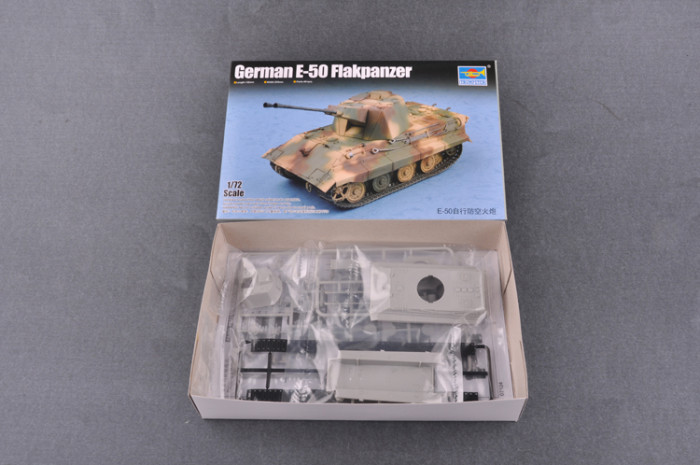 Trumpeter 07124 1/72 Scale German E-50 Flakpanzer Military Plastic Assembly Model Kits