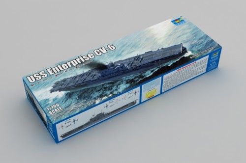Trumpeter 06708 1/700 Scale USS Enterprise CV-6 Aircraft Carrier Military Plastic Assembly Model Kits 