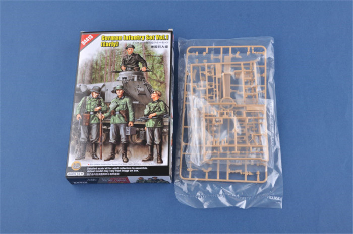 HobbyBoss 84413 1/35 Scale German Infantry Set Vol.1 Early Soldier Figures Military Plastic Assembly Model Kits