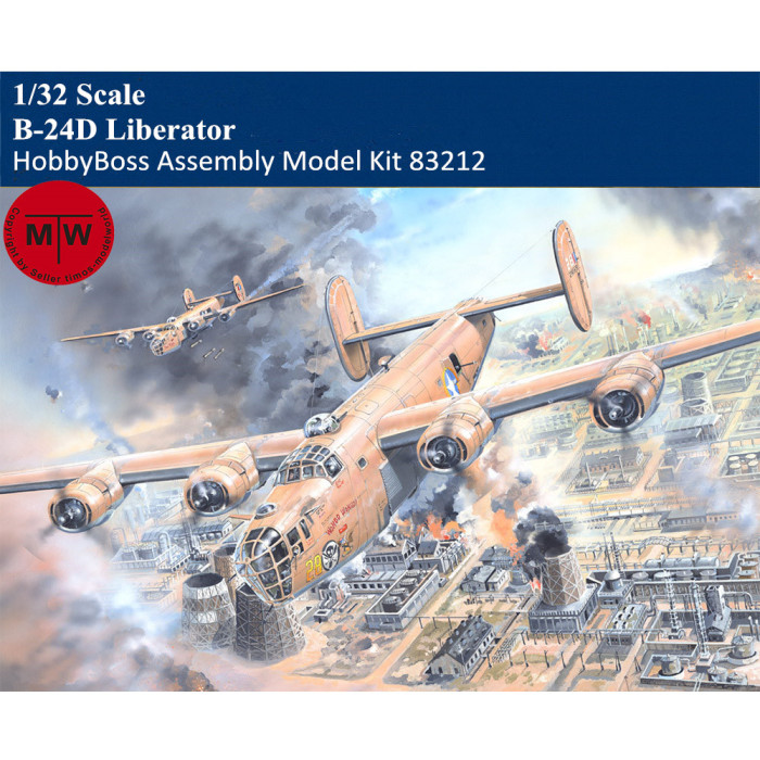HobbyBoss 83212 1/32 Scale B-24D Liberator Heavy Bomber Military Plastic Aircraft Assembly Model Kits