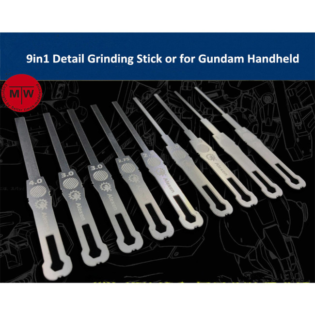9in1 Detail Grinding Stick Model Building Tools for Gundam Handheld Decoration AJ0068