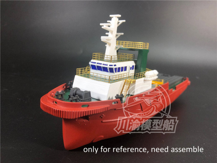 1/200 Scale Tugboat Ship Model DIY Assembly Model Kit can upgrade to RC TMW00052
