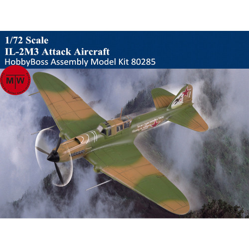 HobbyBoss 80285 1/72 Scale IL-2M3 Attack Aircraft Military Plastic Assembly Model Kits