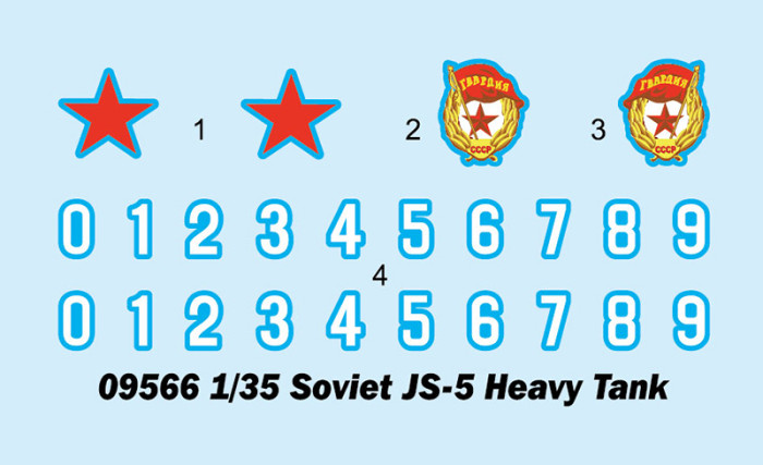 Trumpeter 09566 1/35 Scale Soviet JS-5 Heavy Tank Military Plastic Assembly Model Kits