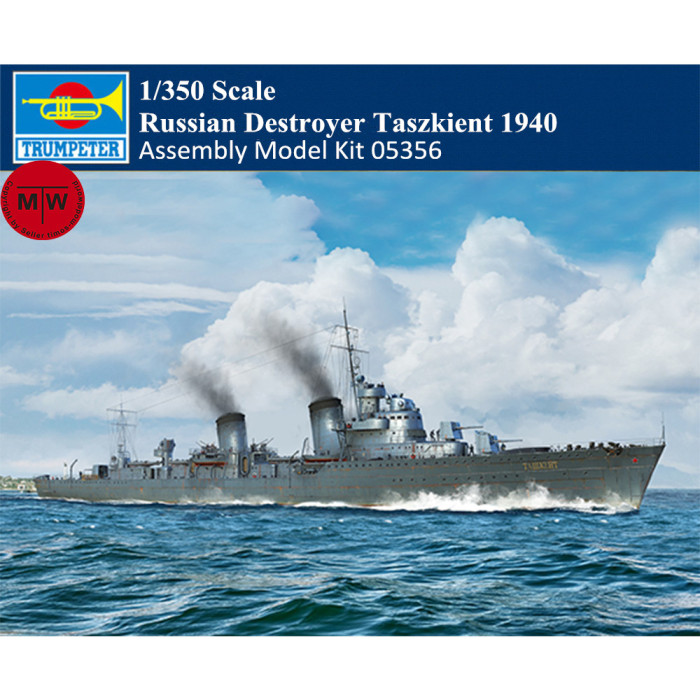 Trumpeter 05356 1/350 Scale Russian Destroyer Taszkient 1940 Military Plastic Assembly Model Kits