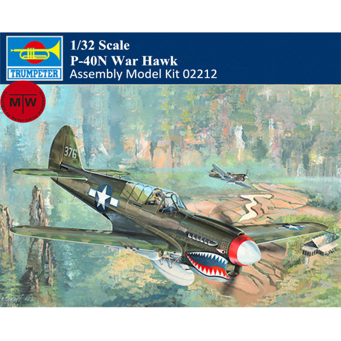 Trumpeter 02212 1/32 Scale P-40N War Hawk Fighter Military Plastic Aircraft Assembly Model Kits
