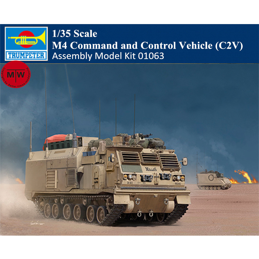Trumpeter 01063 1//35 SCALE MODEL M4 Command and Control Vehicle C2V 2019 NEW
