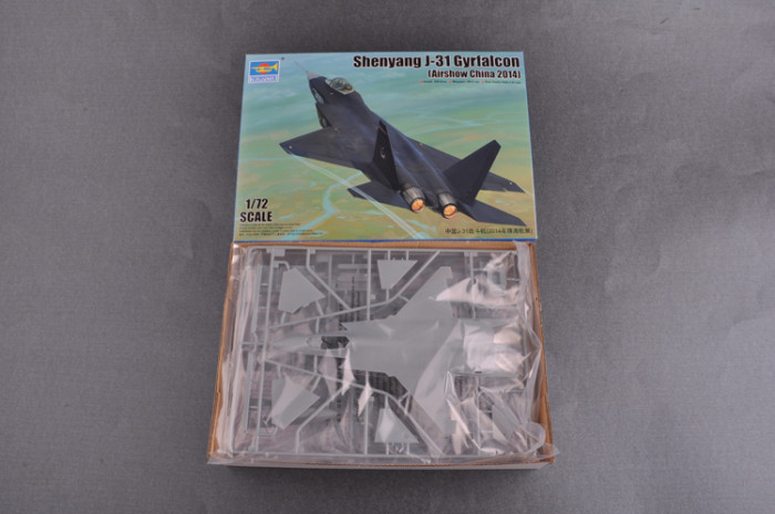 Trumpeter 01666 1/72 Scale Shenyang J-31 Gyrfalcon (Airshow China 2014) Military Plastic Aircraft Assembly Model Kit