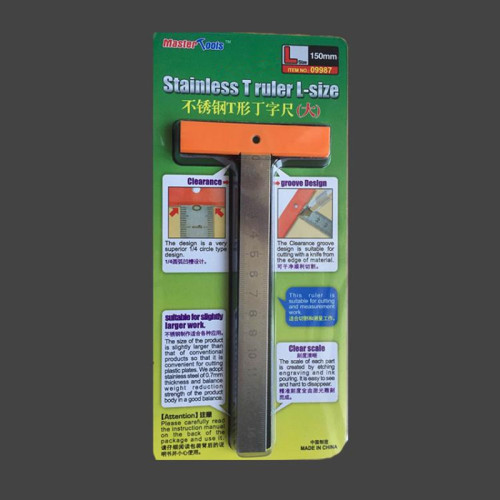 Master Tools 09987 Stainless T Ruler Large Size 150mm Hobby Craft Tool