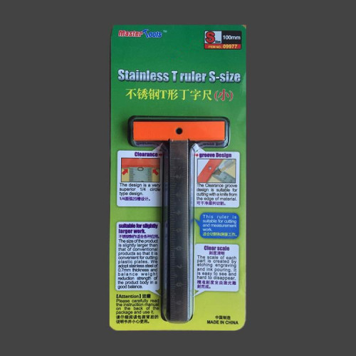 Master Tools 09977 Stainless T Ruler Small Size 100mm Hobby Craft Tool