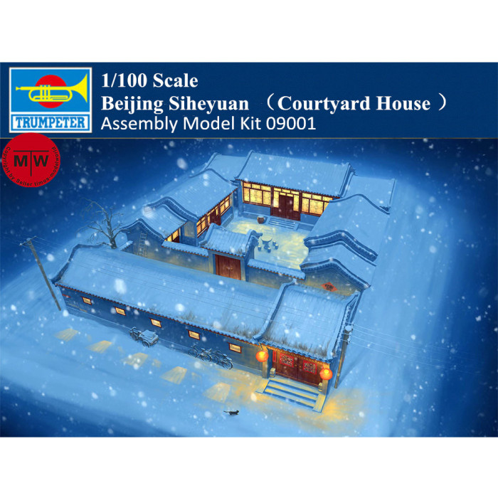 Trumpeter 09001 1/100 Scale Beijing Siheyuan （Courtyard House ）Assembly Model Kits