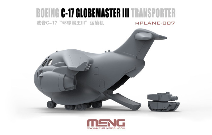 Meng mPLANE-007 C-17 Globemaster III TM Transporter Q Edition Plastic Assembly Model Kits
