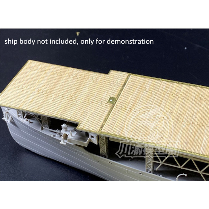 1/350 Scale Wooden Deck Masking Sheet PE for Trumpeter 05631 USS Langley CV-1 Model Ship CY350067