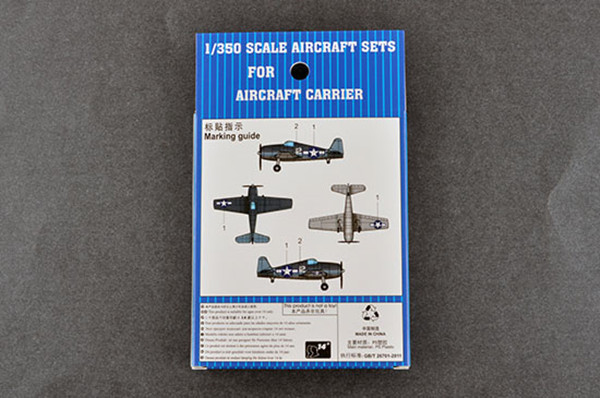Trumpeter 06406 1/350 Scale F6F Hellcat Pre-painted Aircraft Set for Aircraft Carrier Model 4pcs/set
