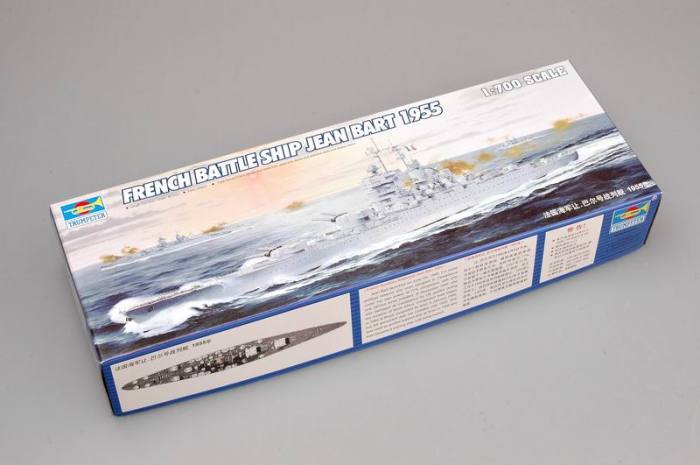 Trumpeter 05752 1/700 Scale French Battleship Jean Bart 1955 Military Plastic Assembly Model Kits