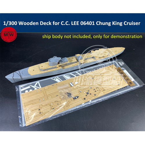 1/300 Scale Wooden Deck for C.C. LEE 06401 Chung King Cruiser Model Ship CY350077